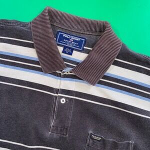 Polo Sport Ralph Lauren Mens XL Short Sleeve Striped Polo Shirt Sportsman